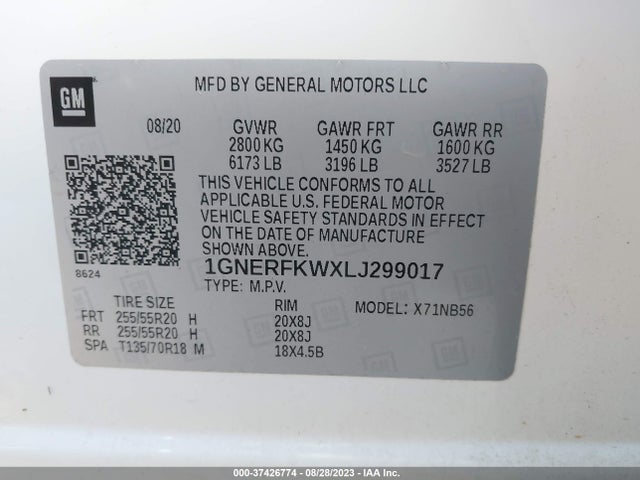 Chevrolet Traverse Ls 2020 1GNERFKWXLJ299017 Image 9
