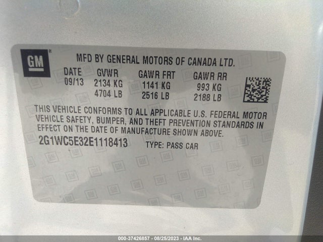 Chevrolet Impala Limited Ltz 2014 2G1WC5E32E1118413 Image 9