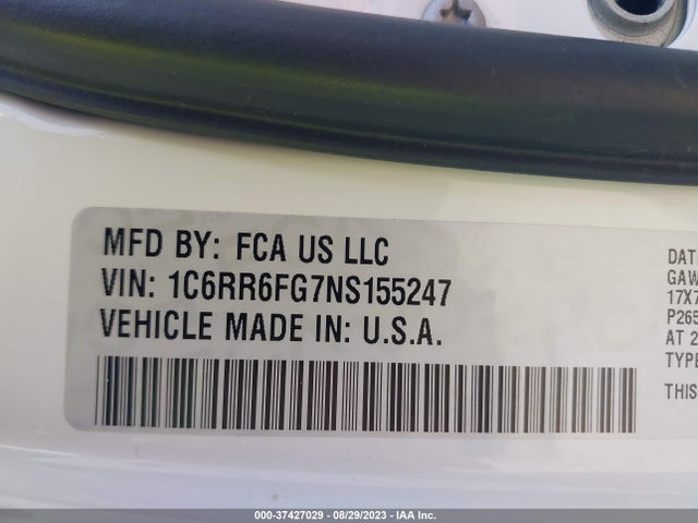 RAM 1500 Classic Tradesman 2022 1C6RR6FG7NS155247 Image 9
