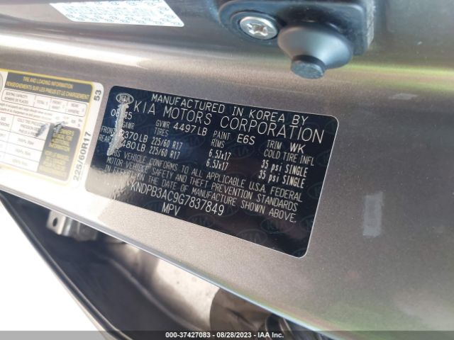 KNDPB3AC9G7837849 KIA Sportage Lx