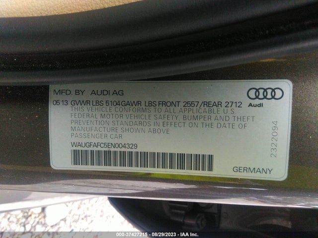 WAUGFAFC5EN004329 Audi A6 2.0t Premium
