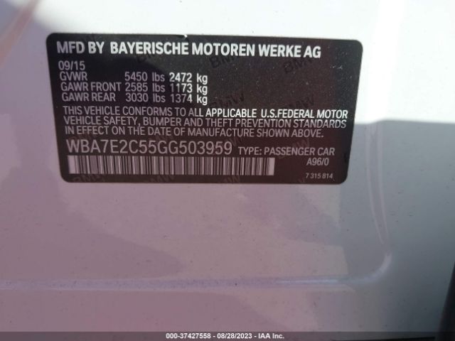 WBA7E2C55GG503959 BMW 7 Series 740i