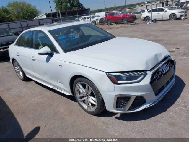 audi a4 2022 white s line