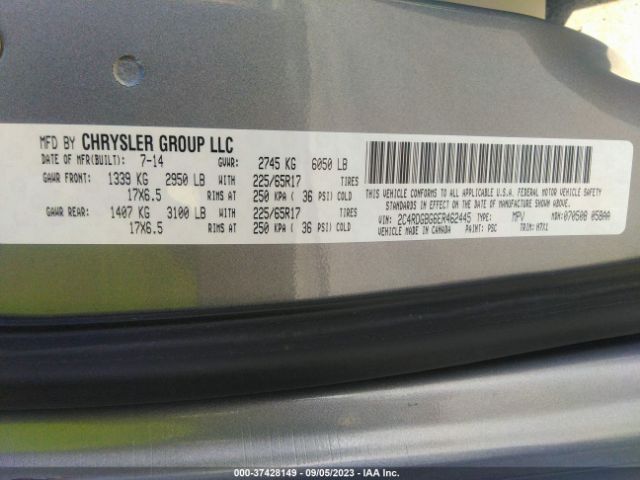 2C4RDGBG6ER462445 Dodge Grand Caravan American Value Pkg
