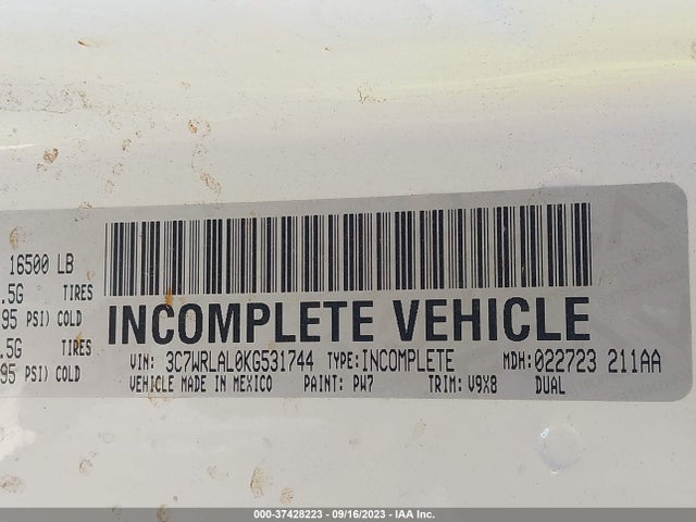 RAM 2019 2019 3C7WRLAL0KG531744 Image 20