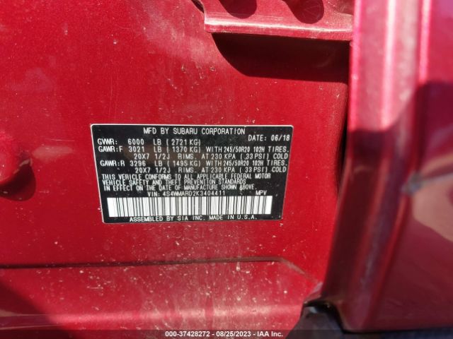 4S4WMARD2K3404411 Subaru Ascent Touring