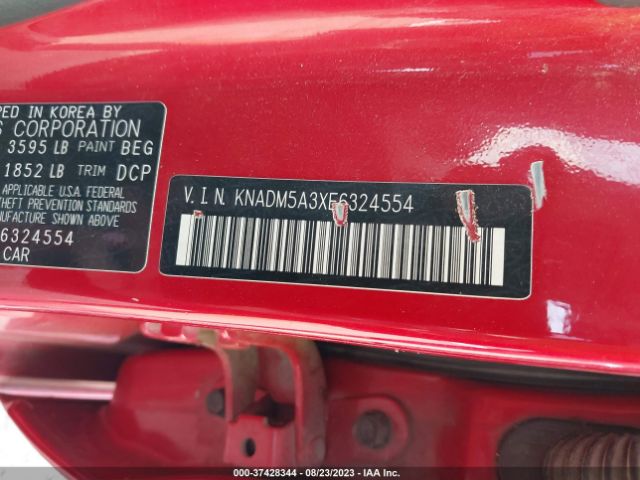 KNADM5A3XE6324554 KIA RIO LX