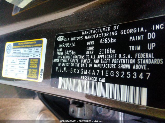 5XXGM4A71EG325347 KIA Optima Lx