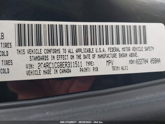2C4RC1CG8ER311511 Chrysler Town & Country Touring-l