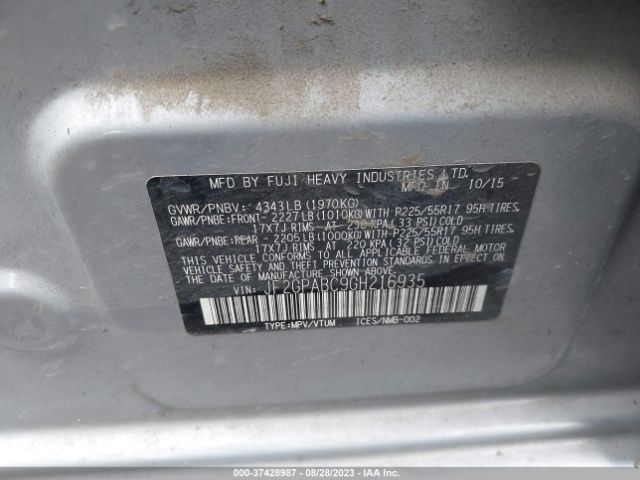 JF2GPABC9GH216935 Subaru Crosstrek Premium