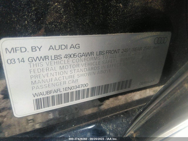 WAUBFAFL1EN034700 Audi A4 PREMIUM