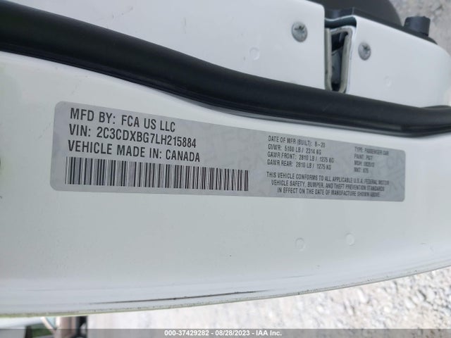 Dodge Charger Sxt 2020 2C3CDXBG7LH215884 Image 9