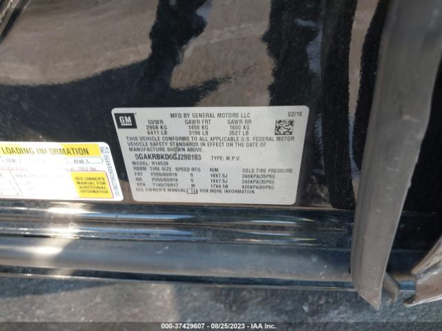 5GAKRBKD6GJ280183 Buick Enclave Leather