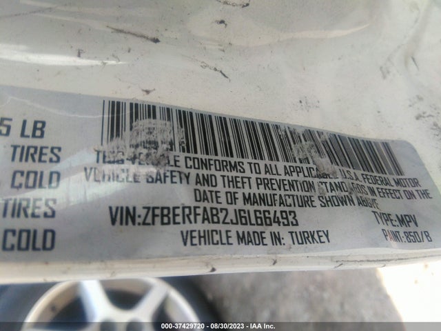 ZFBERFAB2J6L66493 RAM Promaster City Tradesman