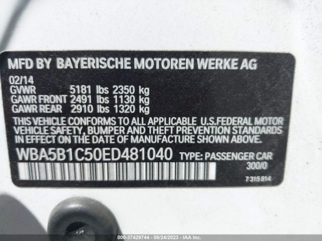 WBA5B1C50ED481040 BMW 5 Series 535i