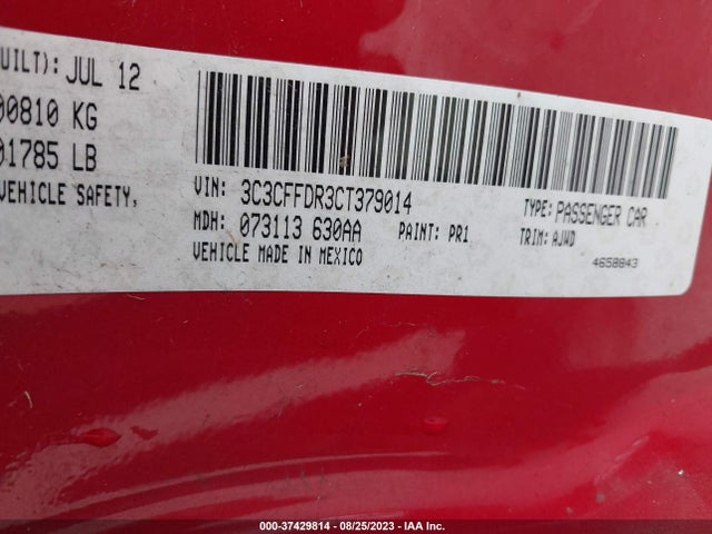 2012 FIAT 500C 3C3CFFDR3CT379014 Photo 8