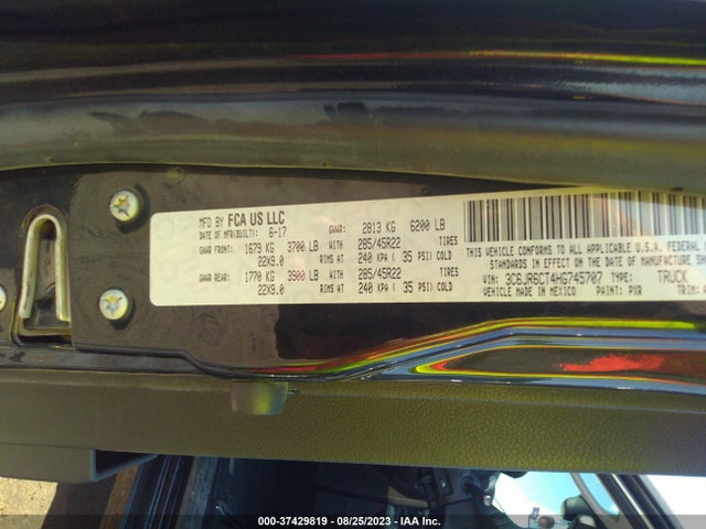 3C6JR6CT4HG745707 RAM 1500 Sport