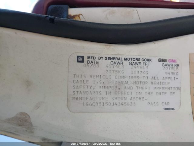 1988 CADILLAC FLEETWOOD 1G6CB5150J4345623 Photo 8