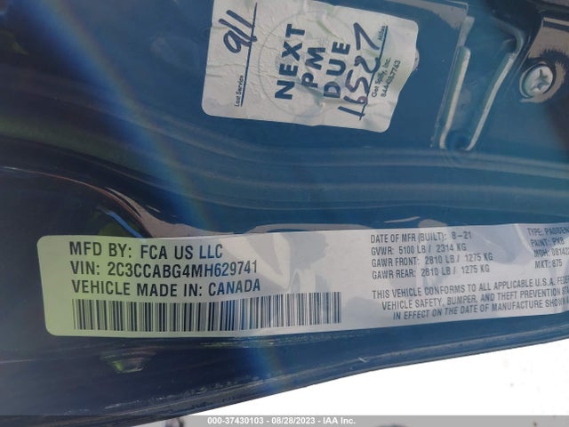 2C3CCABG4MH629741 Chrysler 300 300s