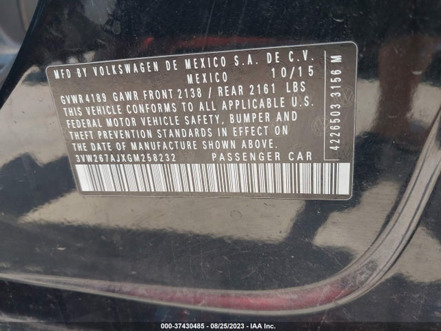 3VW267AJXGM258232 Volkswagen Jetta Sedan 1.4t S