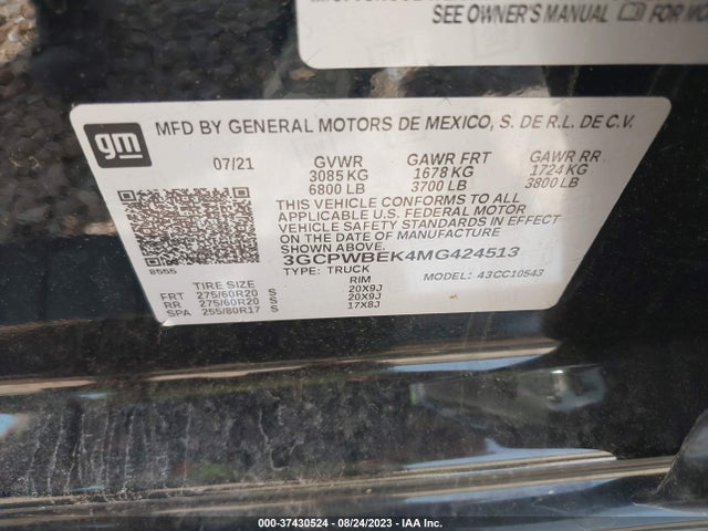 Chevrolet Silverado 1500 Custom 2021 3GCPWBEK4MG424513 Image 9