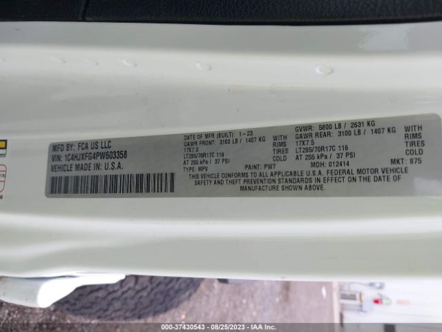 1C4HJXFG4PW603358 Jeep Wrangler Rubicon