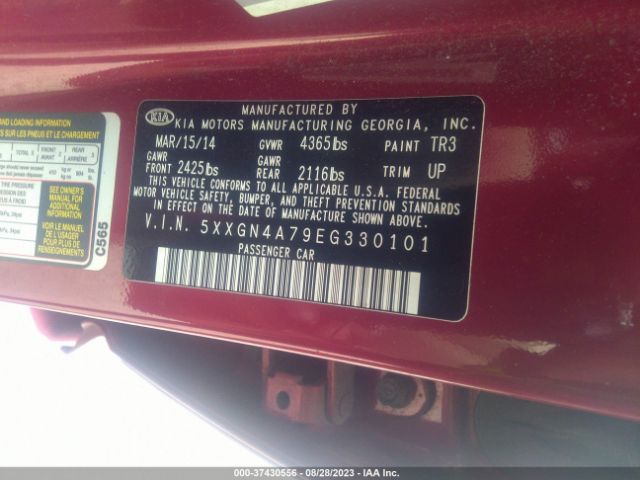 5XXGN4A79EG330101 KIA OPTIMA EX