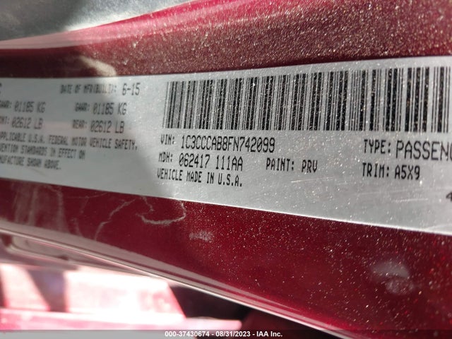 1C3CCCAB8FN742099 Chrysler 200 Limited