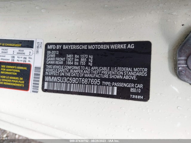 2013 MINI COOPER HARDTOP WMWSU3C59DT687695 Photo 8