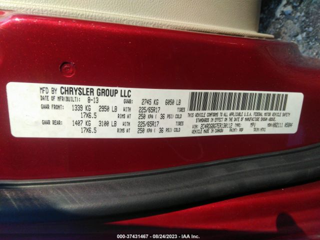 2C4RDGBG7ER130112 Dodge Grand Caravan American Value Pkg