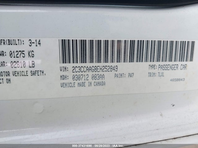 2C3CCAAG8EH252849 Chrysler 300
