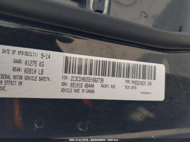2C3CDXBG5EH362739 Dodge Charger Se