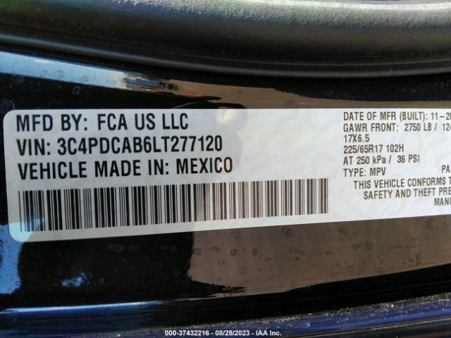 3C4PDCAB6LT277120 Dodge Journey Se Value