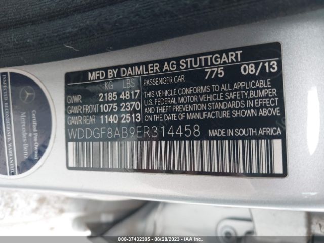 WDDGF8AB9ER314458 Mercedes-Benz C-class C 300