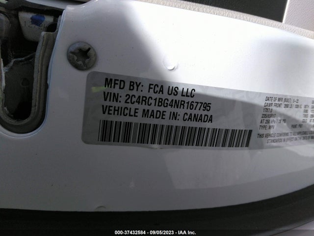 Chrysler Pacifica Touring L 2022 2C4RC1BG4NR167795 Image 9