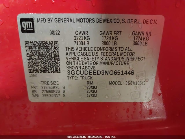 Chevrolet Silverado 1500 Rst 2022 3GCUDEED3NG651446 Image 9