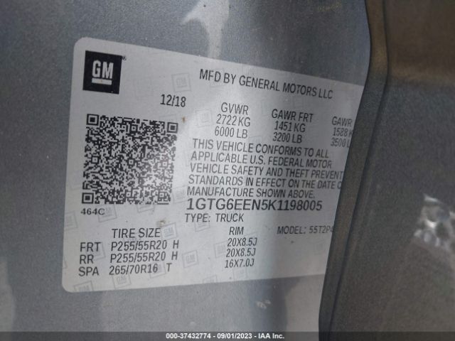 1GTG6EEN5K1198005 GMC Canyon 4wd Denali