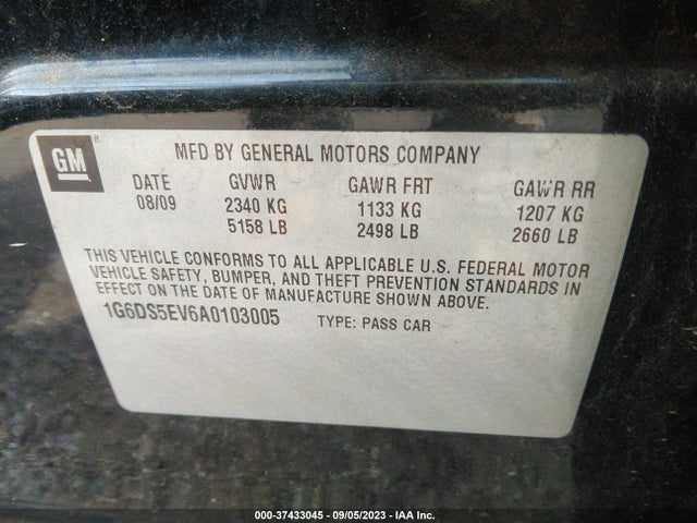 2010 CADILLAC CTS SEDAN 1G6DS5EV6A0103005 Photo 8