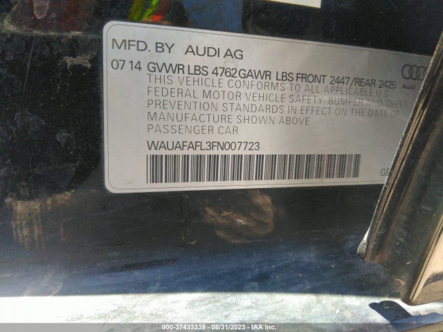 WAUAFAFL3FN007723 Audi A4 PREMIUM