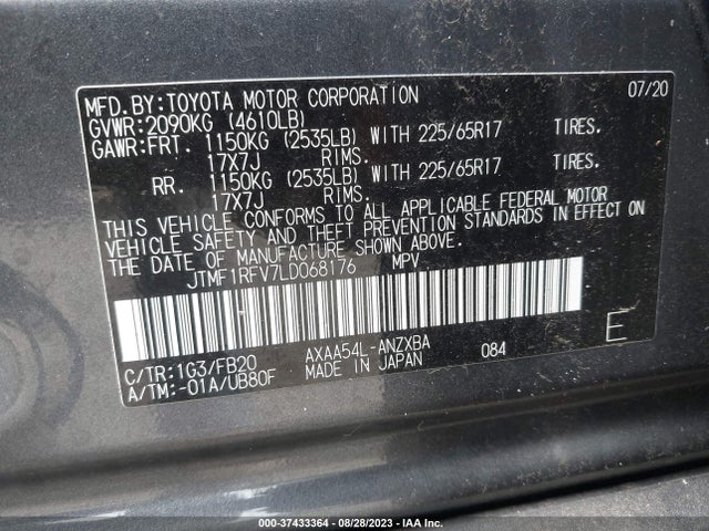 Toyota RAV4 LE 2020 JTMF1RFV7LD068176 Image 15