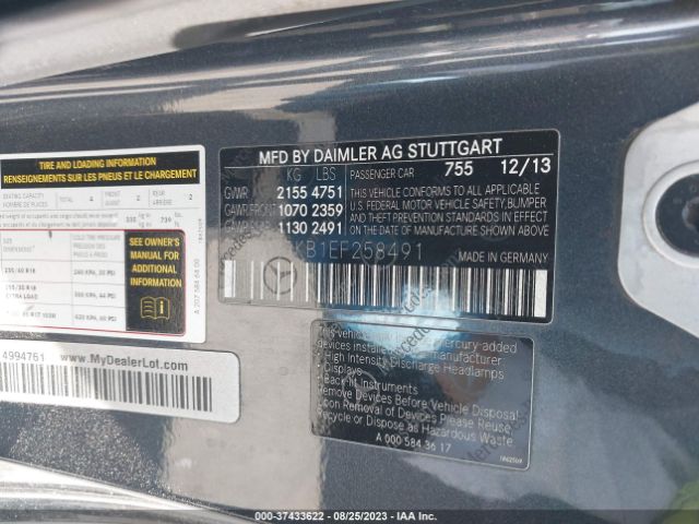 WDDKJ5KB1EF258491 Mercedes-Benz E-class E 350