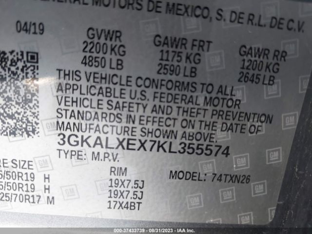 3GKALXEX7KL355574 GMC Terrain Denali