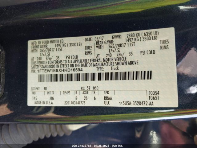 1FTEW1E8XHKD16594 Ford F-150 Xl/xlt