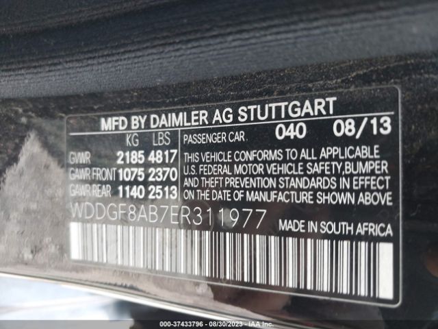 WDDGF8AB7ER311977 Mercedes-Benz C-class C 300