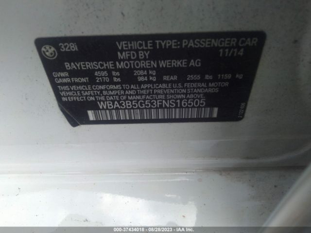 WBA3B5G53FNS16505 BMW 3 Series 328i Xdrive