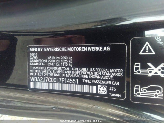 BMW 2 Series M240i Xdrive 2020 аукцион фото