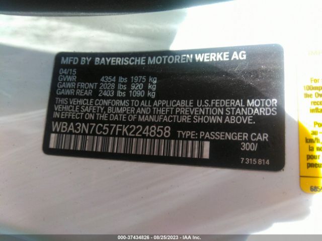 WBA3N7C57FK224858 BMW 4 Series 428i