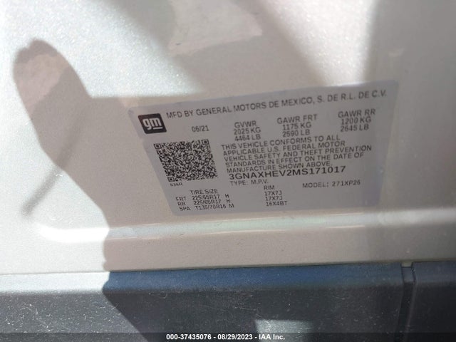Chevrolet EQUINOX LS 2021 3GNAXHEV2MS171017 Image 9