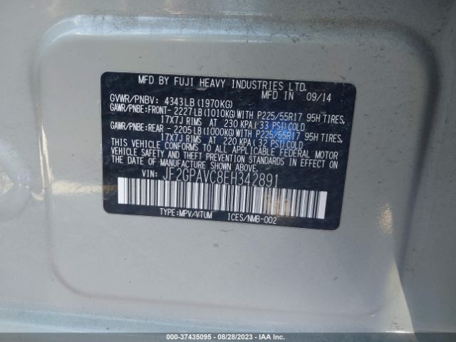 JF2GPAVC8EH342891 Subaru Xv Crosstrek Premium