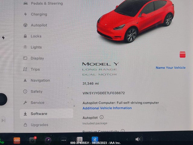 Tesla Model Y Long Range 2020 5YJYGDEE7LF036672 Image 7
